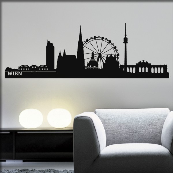 Wandtattoo Wien Skyline