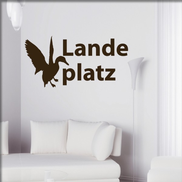 Wandtattoo Landeplatz