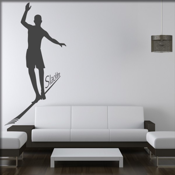 Wandtattoo Slackline