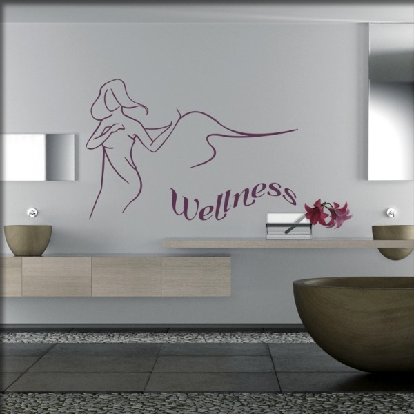 Wandtattoo Wellnessbereich