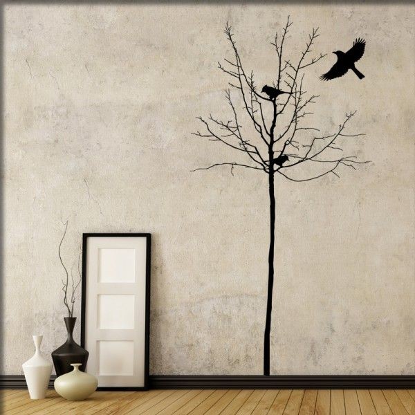 Wandtattoo Baum mit Vögeln