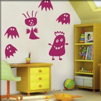 Wandtattoo Monsterparty Wandtattoo Monsterparty