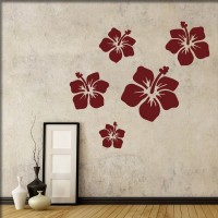Wandtattoo feine Hibiskus Wandtattoo feine Hibiskus