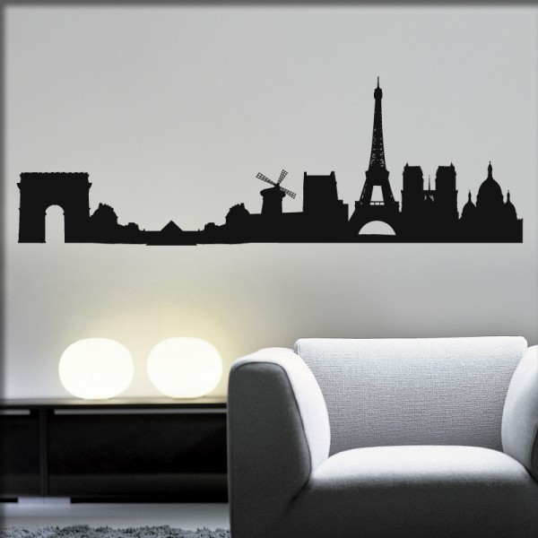 Wandtattoo Paris Skyline