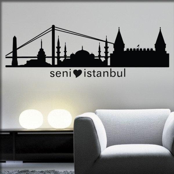 Wandtattoo Istanbul Skyline