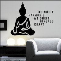 Wandtattoo Buddha Reinheit Wandtattoo Buddha Reinheit