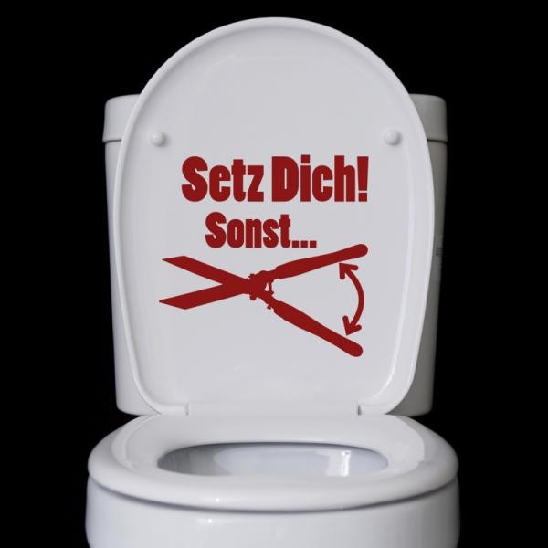 Wandtattoo Setz Dich!