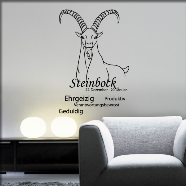 Wandtattoo Sternzeichen Steinbock