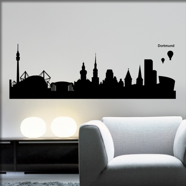 Wandtattoo Dortmund Skyline