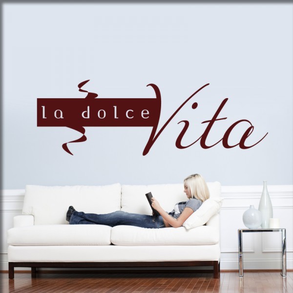 Wandtattoo La dolce Vita