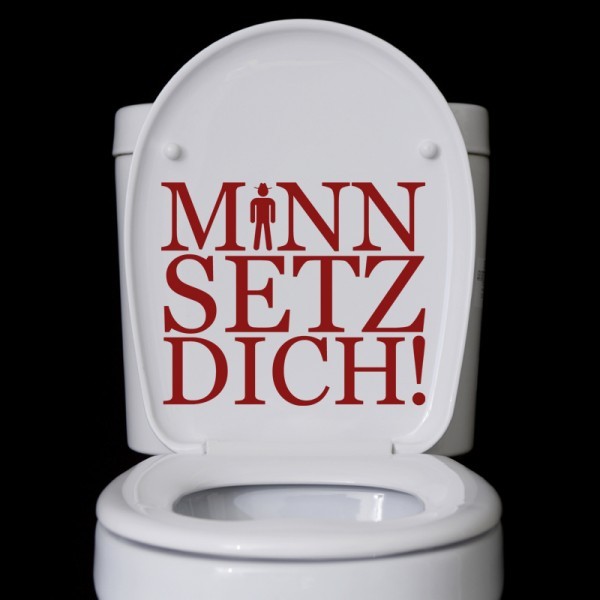 Wandtattoo Mann Setz Dich